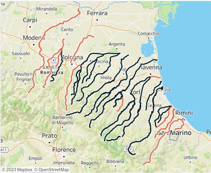 fiumi esondati emilia romagna maggio 2023