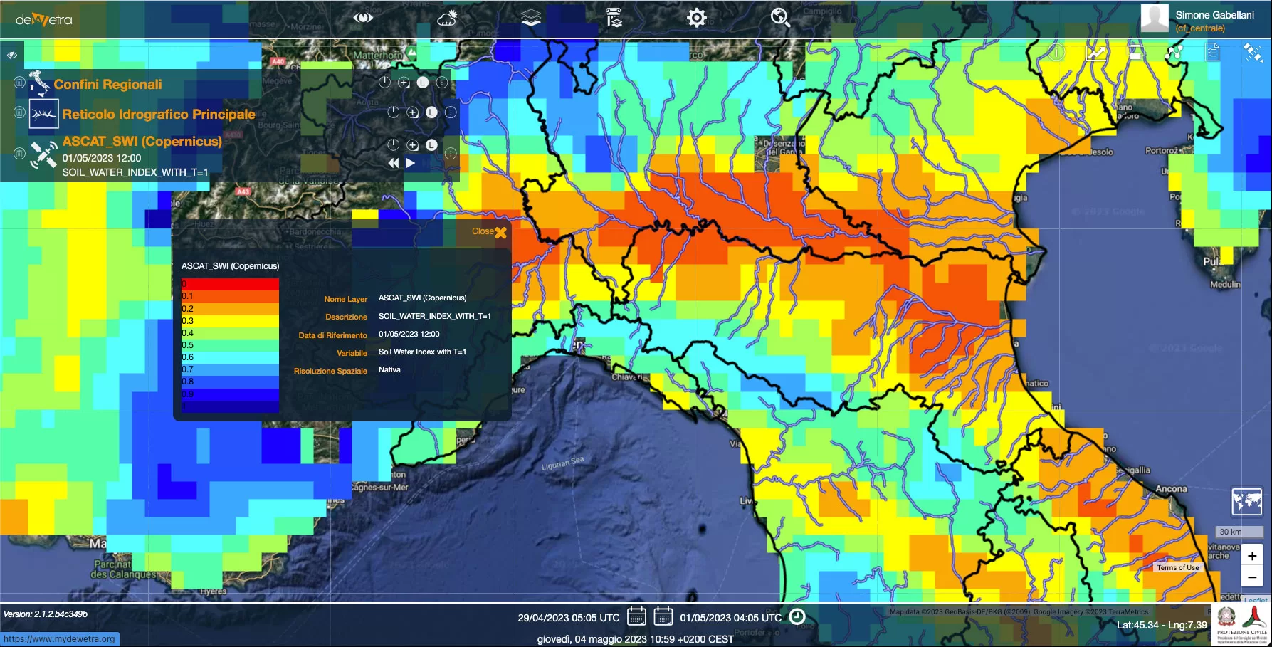 satellite umidita suolo 30 aprile jpg